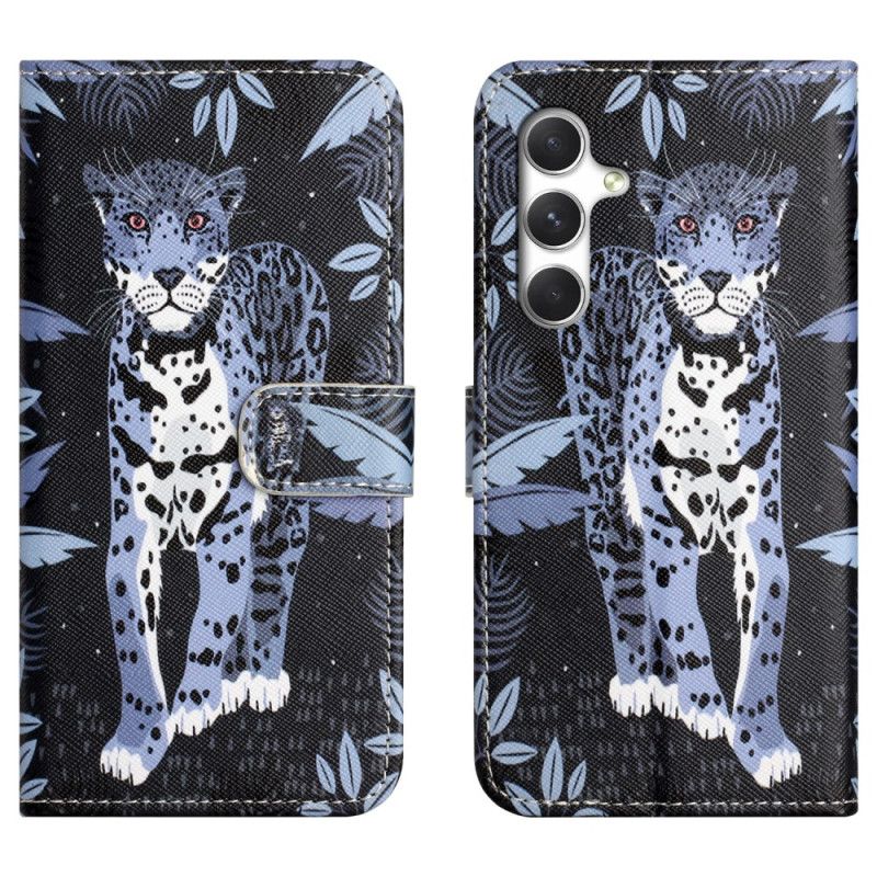 Lærdeksel Folio Deksel Samsung Galaxy S26 Plus Mobildeksel Leopard