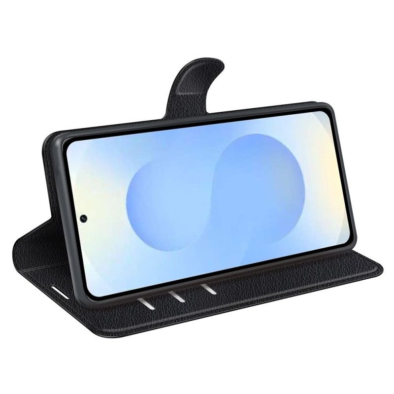 Lærdeksel Folio Deksel Samsung Galaxy S26 Plus Mobildeksel Litchi-imitasjon I Skinn