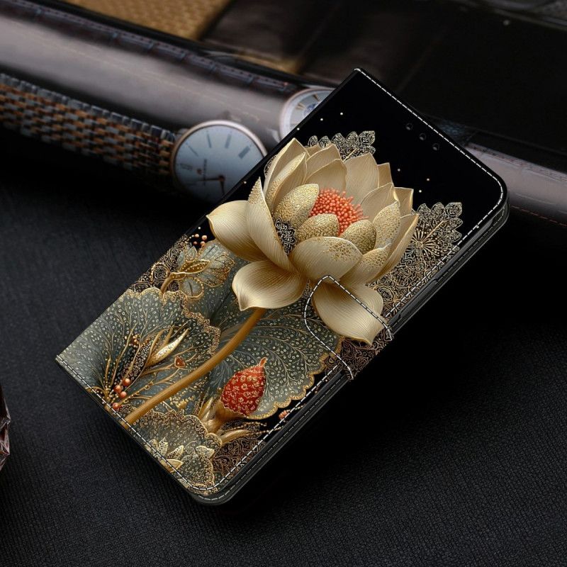 Lærdeksel Folio Deksel Samsung Galaxy S26 Plus Mobildeksel Lotus