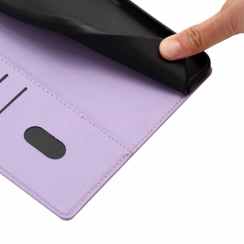 Lærdeksel Folio Deksel Samsung Galaxy S26 Plus Mobildeksel Tre- Og Kattemønster