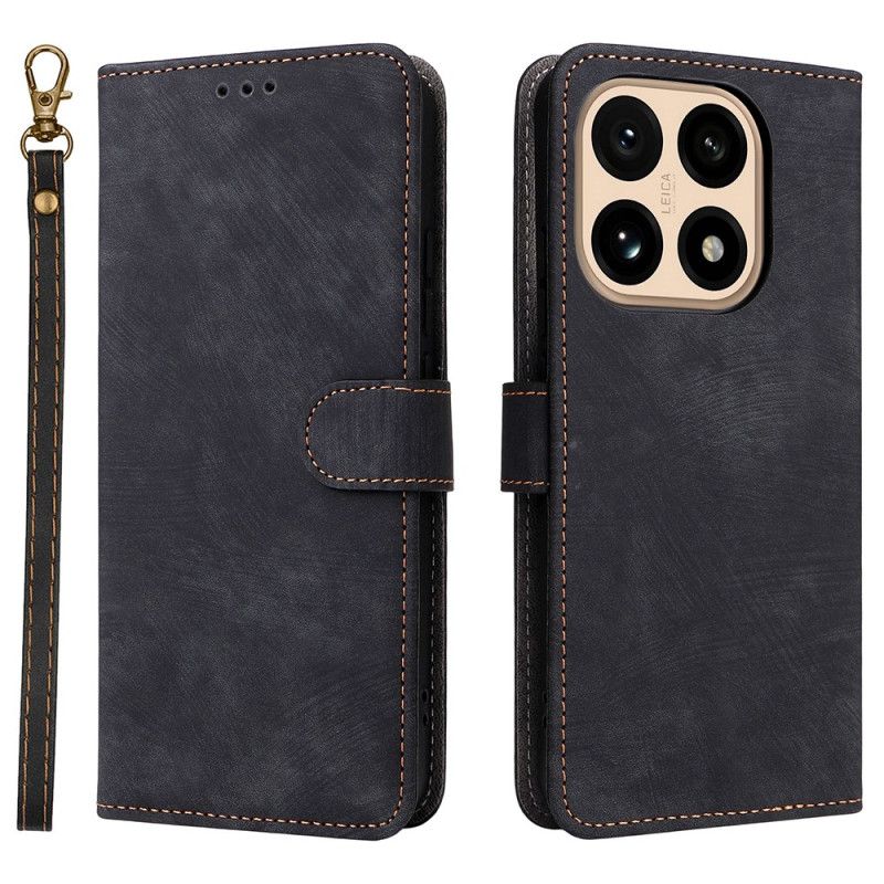 Folio Deksel Til Xiaomi 15t Rfid-beskyttelse Semsket Skinneffekt