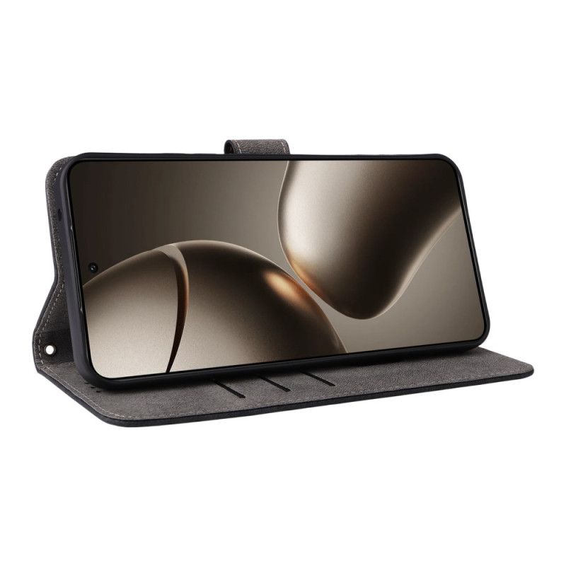 Folio Deksel Til Xiaomi 15t Rfid-beskyttelse Semsket Skinneffekt