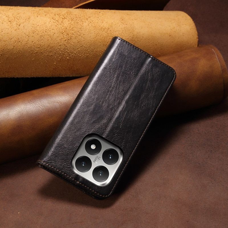 Folio Deksel Til Xiaomi 15t Vokset Kunstskinn