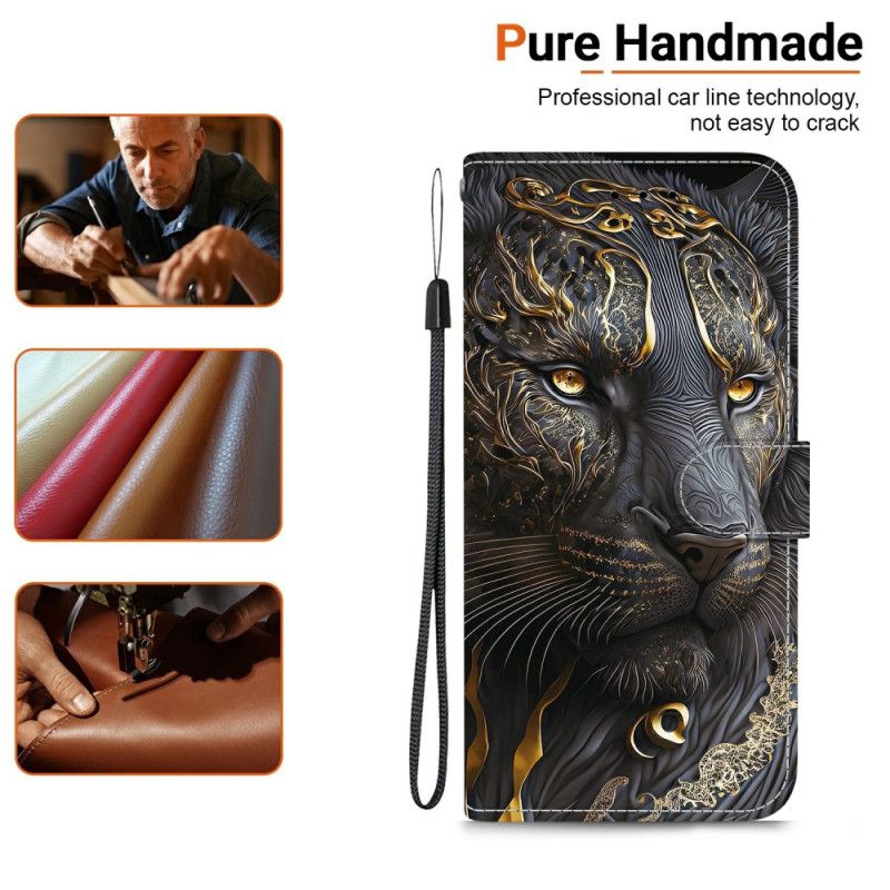 Folio Deksel Xiaomi 15t Gyllen Løve Beskyttelse Deksel