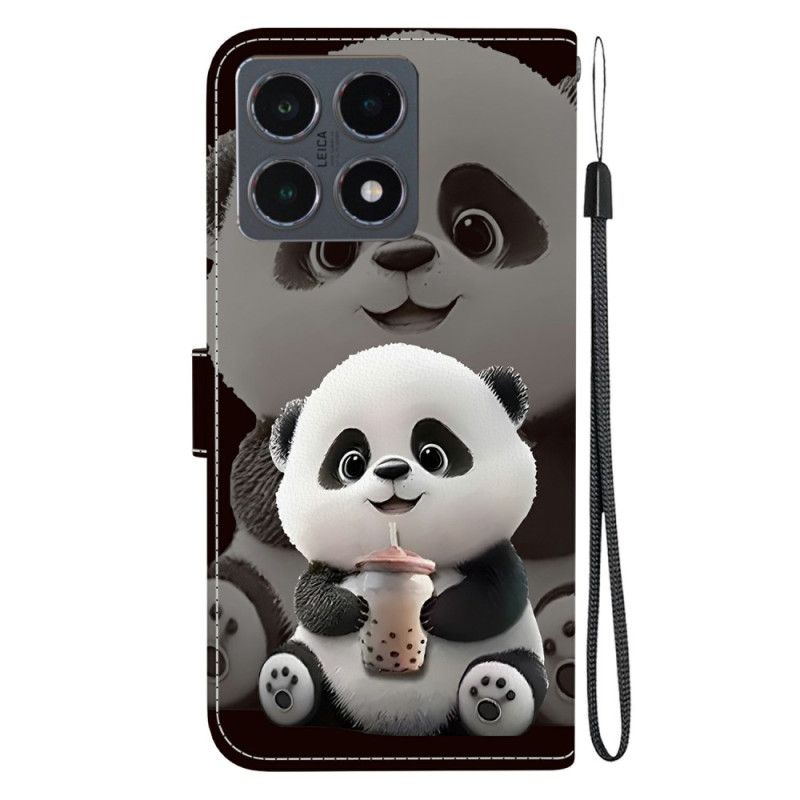 Folio Deksel Xiaomi 15t Pandamønster Beskyttelse Deksel