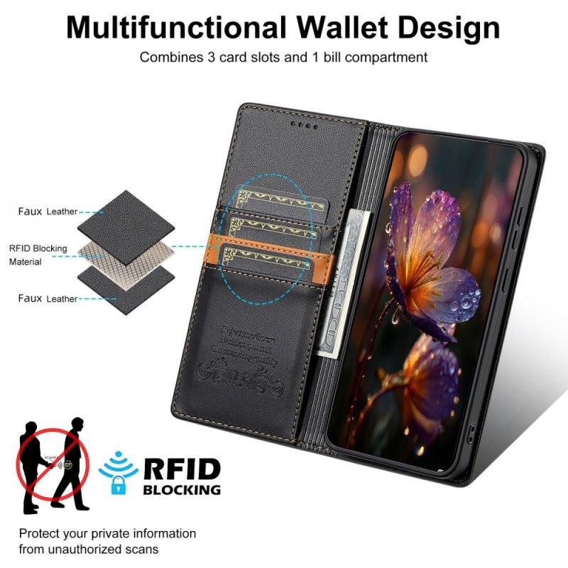Folio Deksel Xiaomi 15t Rfid-beskyttelse