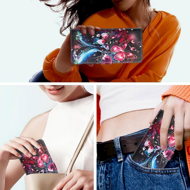 Folio Deksel Xiaomi 15t Sommerfuglbusk Beskyttelse Deksel