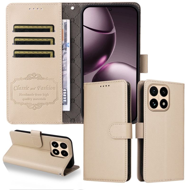 Folio Deksel Xiaomi 15t Teksturert Kunstskinn