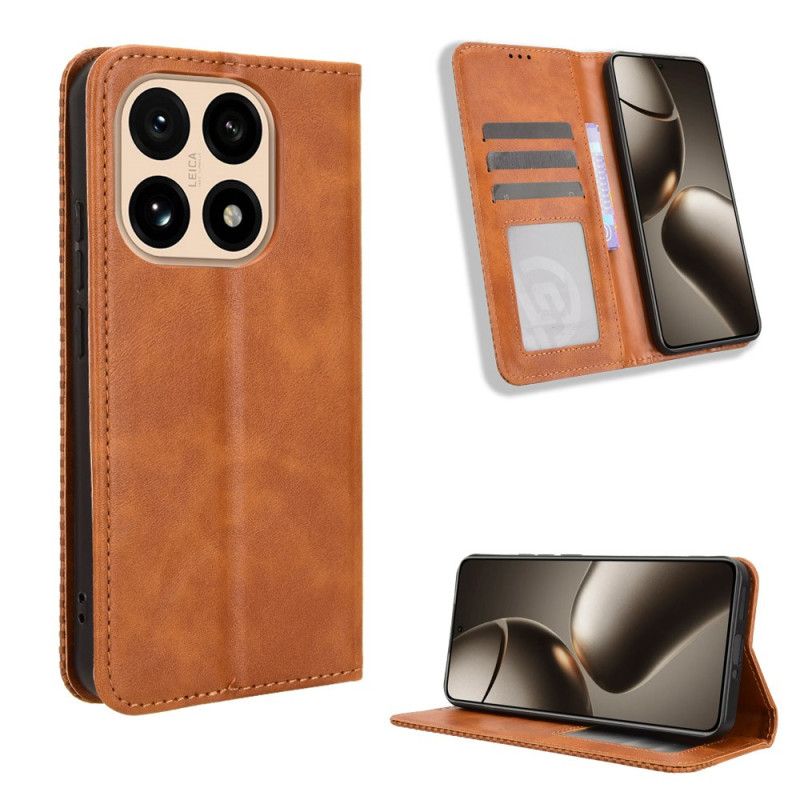Folio Deksel Xiaomi 15t Vintage-detaljer