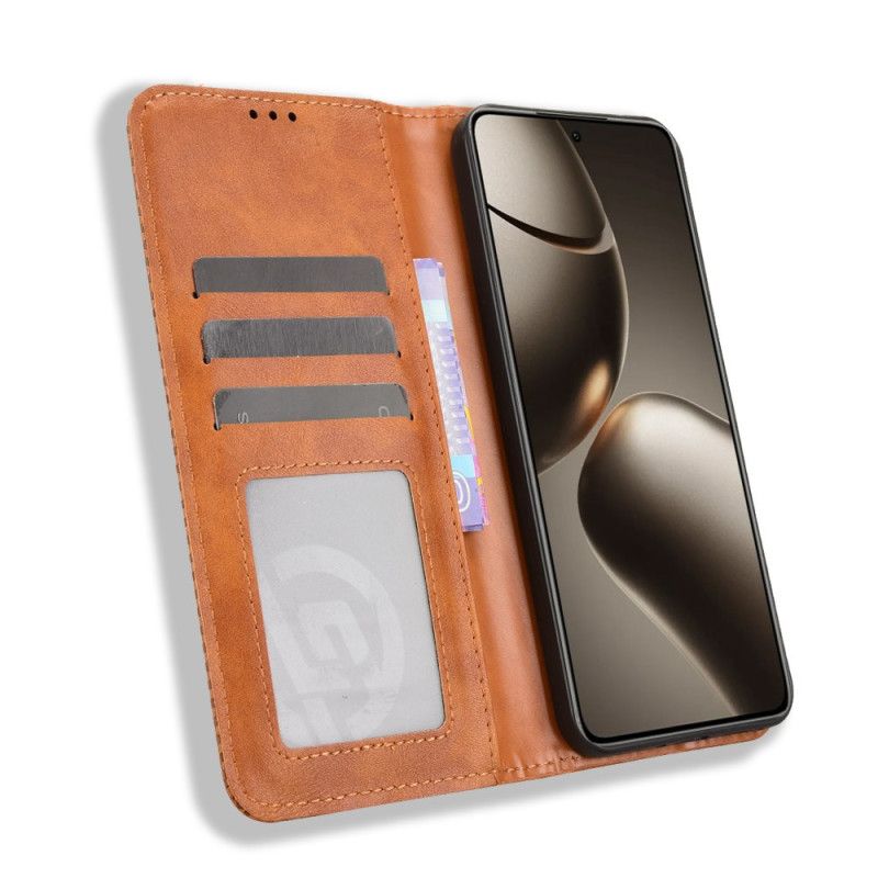 Folio Deksel Xiaomi 15t Vintage-detaljer