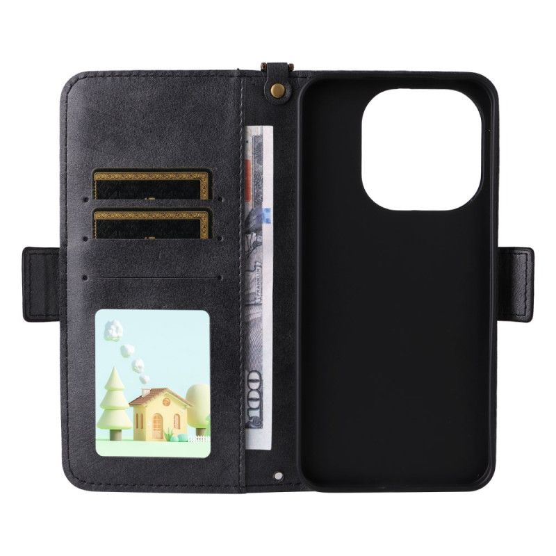 Folio Deksel Xiaomi 15t Vintage Med Skulderstropp