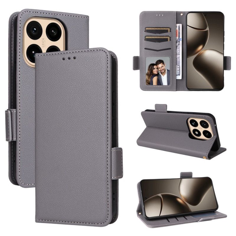 Lærdeksel Folio Deksel Xiaomi 15t Kunstlær Med Stropp