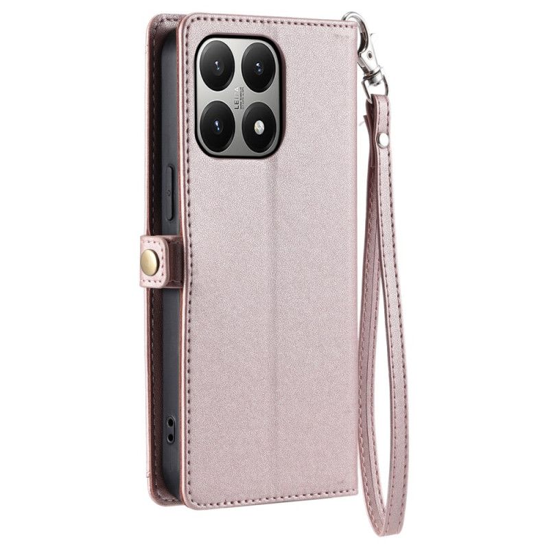 Lærdeksel Folio Deksel Xiaomi 15t Mobildeksel Clutch