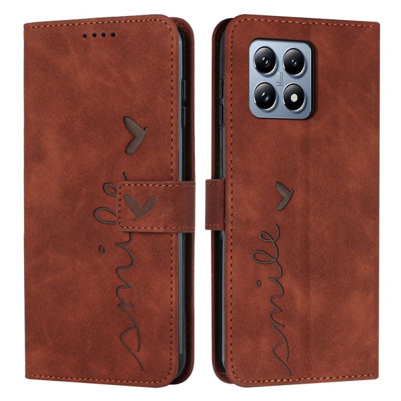 Lærdeksel Folio Deksel Xiaomi 15t Mobildeksel Smil