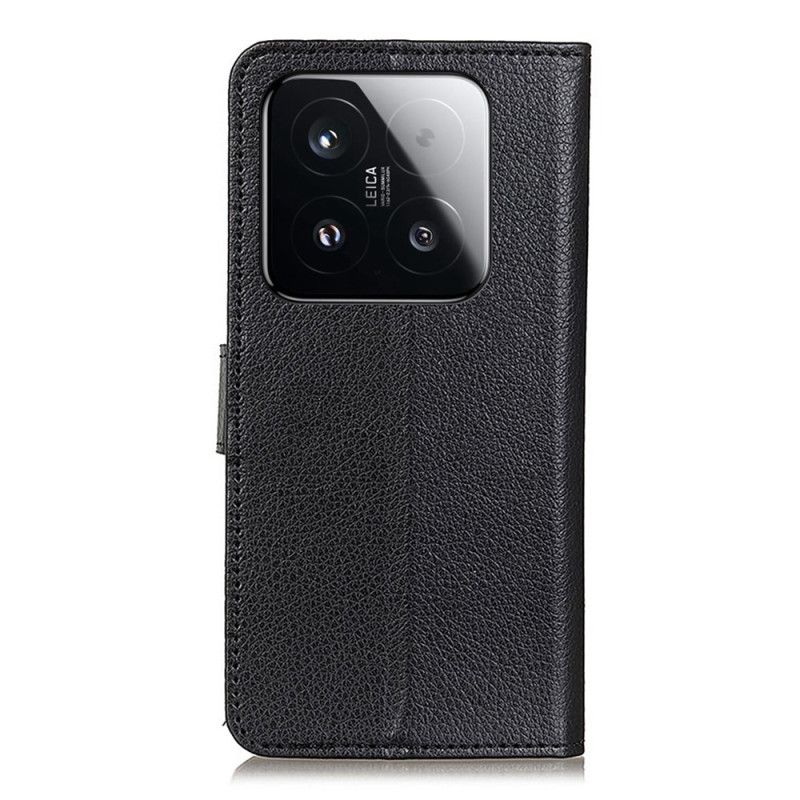 Lærdeksel Folio Deksel Xiaomi 15t Mobildeksel Tradisjonelt Kunstskinn