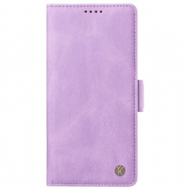 Folio Deksel Til Oppo Reno 12 Pro 5g Yikatu Semsket Skinneffekt