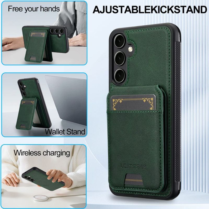 Deksel Samsung Galaxy S25 Fe Avtakbar Magnetisk Kortholder Beskyttelse Deksel