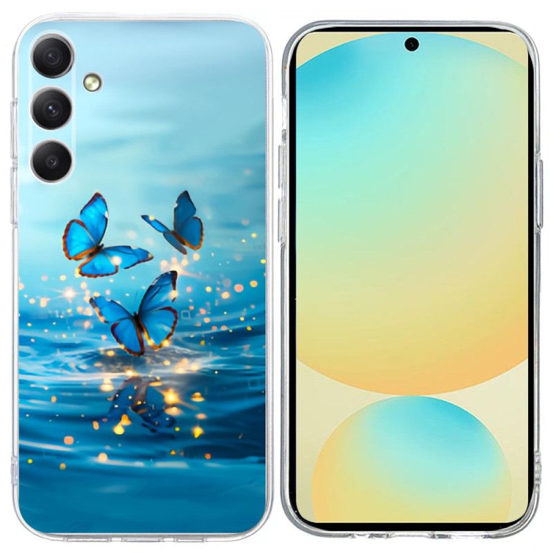 Deksel Samsung Galaxy S25 Fe Blå Sommerfugler