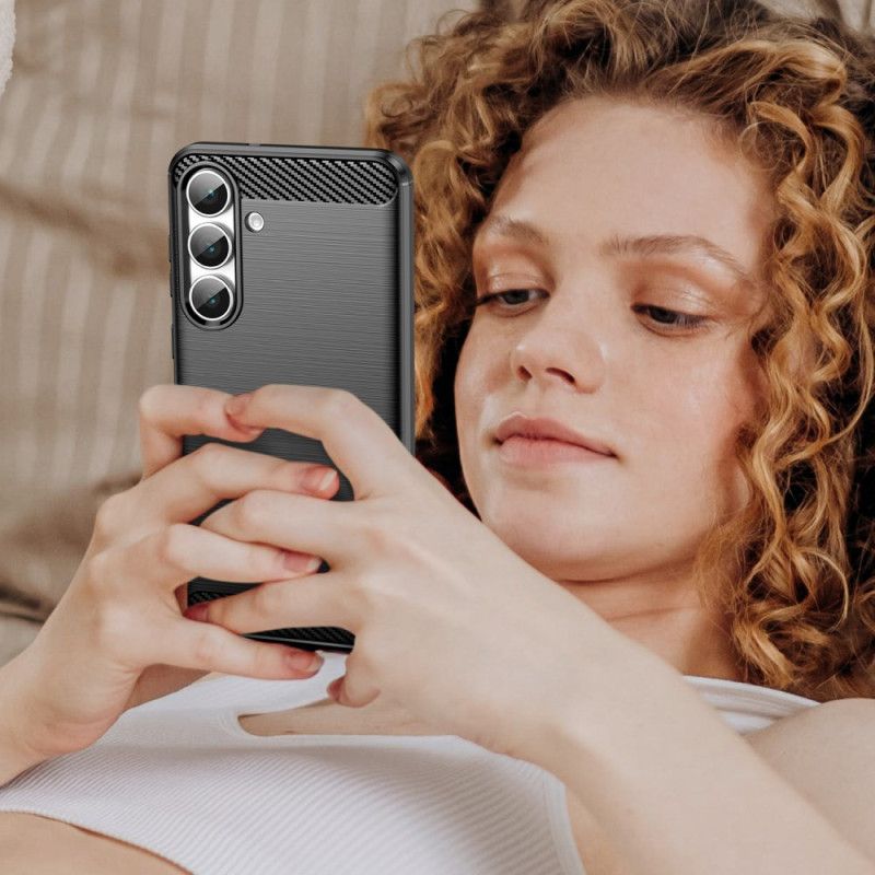 Deksel Samsung Galaxy S25 Fe Børstet Karbonfiber