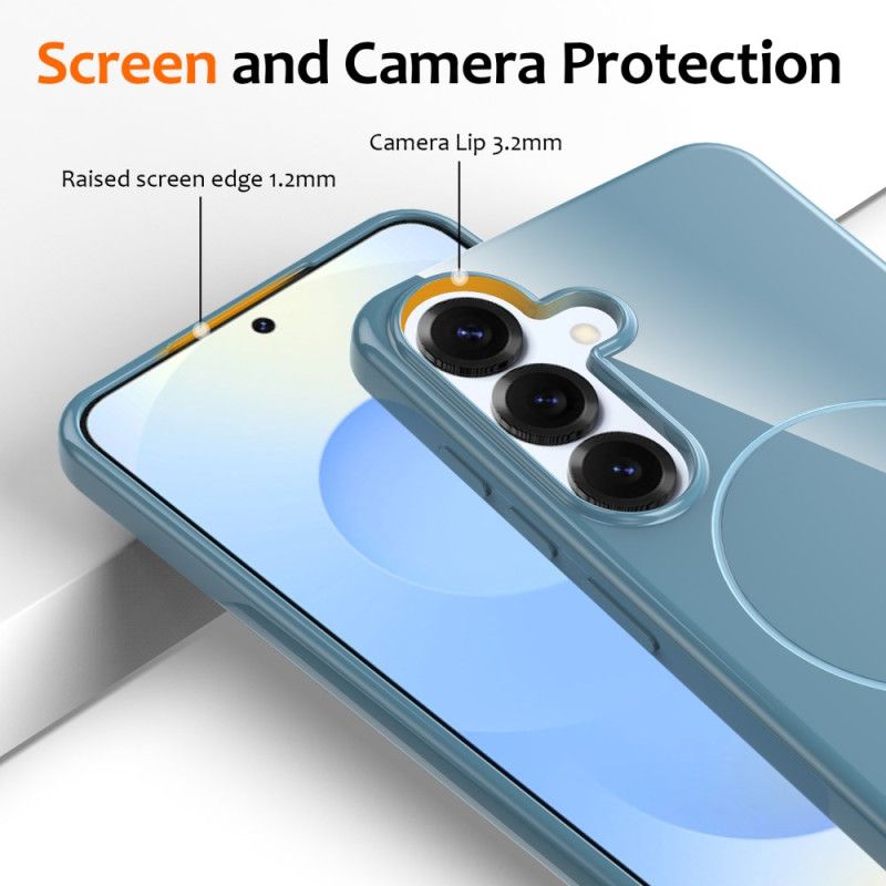 Deksel Samsung Galaxy S25 Fe Kompatibel Med Magsafe Med Håndleddsstropp Beskyttelse Deksel