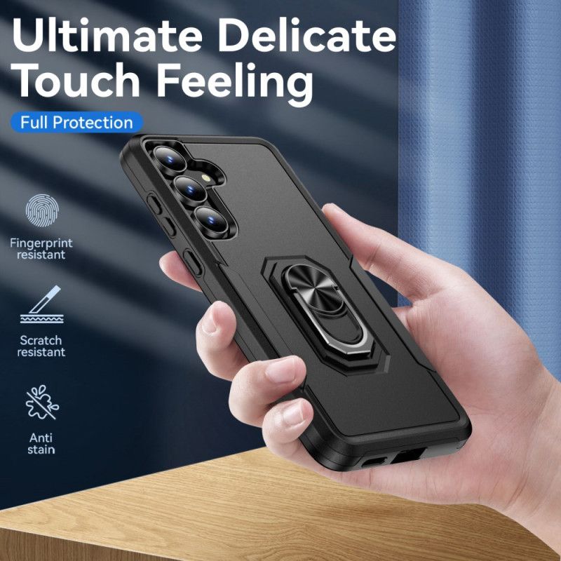 Deksel Samsung Galaxy S25 Fe Ringholder Med Metalleffekt