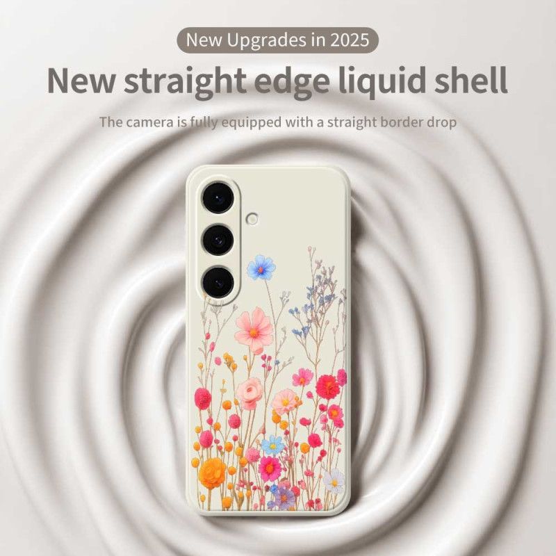 Deksel Samsung Galaxy S25 Fe Villblomstsilikon