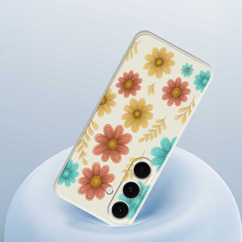 Deksel Til Samsung Galaxy S25 Fe Blomstersilikon