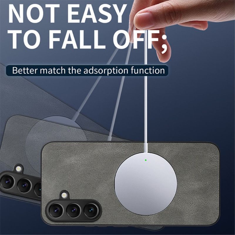 Deksel Til Samsung Galaxy S25 Fe Magsafe Nappa-skinneffekt