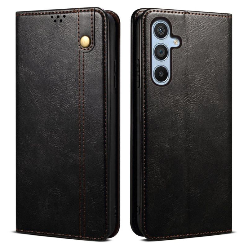 Folio Deksel Lær Samsung Galaxy S25 Fe Mobildeksel Vokset Kunstskinn