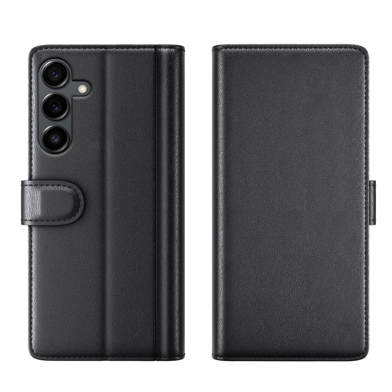 Folio Deksel Samsung Galaxy S25 Fe Ekte Skinn