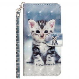 Folio Deksel Samsung Galaxy S25 Fe Kattunge Med Snor