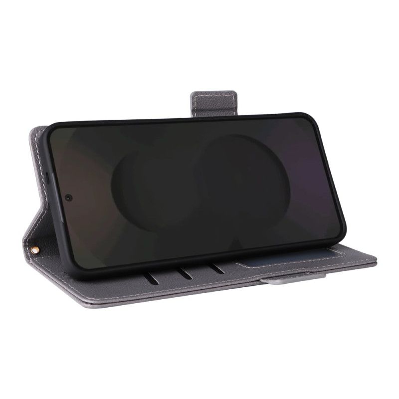 Folio Deksel Samsung Galaxy S25 Fe Klassisk Lommebok Med Stropp Beskyttelse Deksel