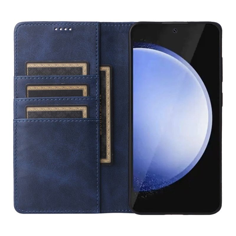 Folio Deksel Samsung Galaxy S25 Fe Læreffekt Beskyttelse Deksel