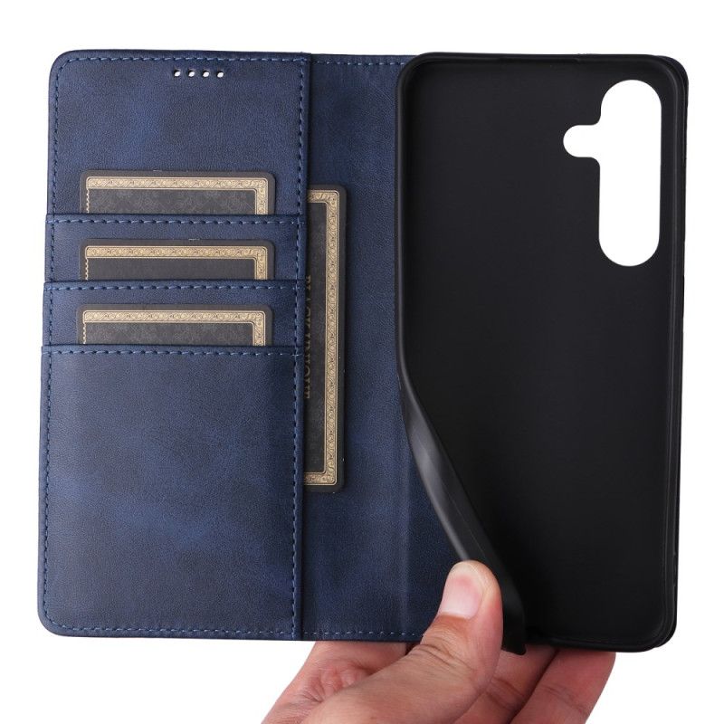 Folio Deksel Samsung Galaxy S25 Fe Læreffekt Beskyttelse Deksel