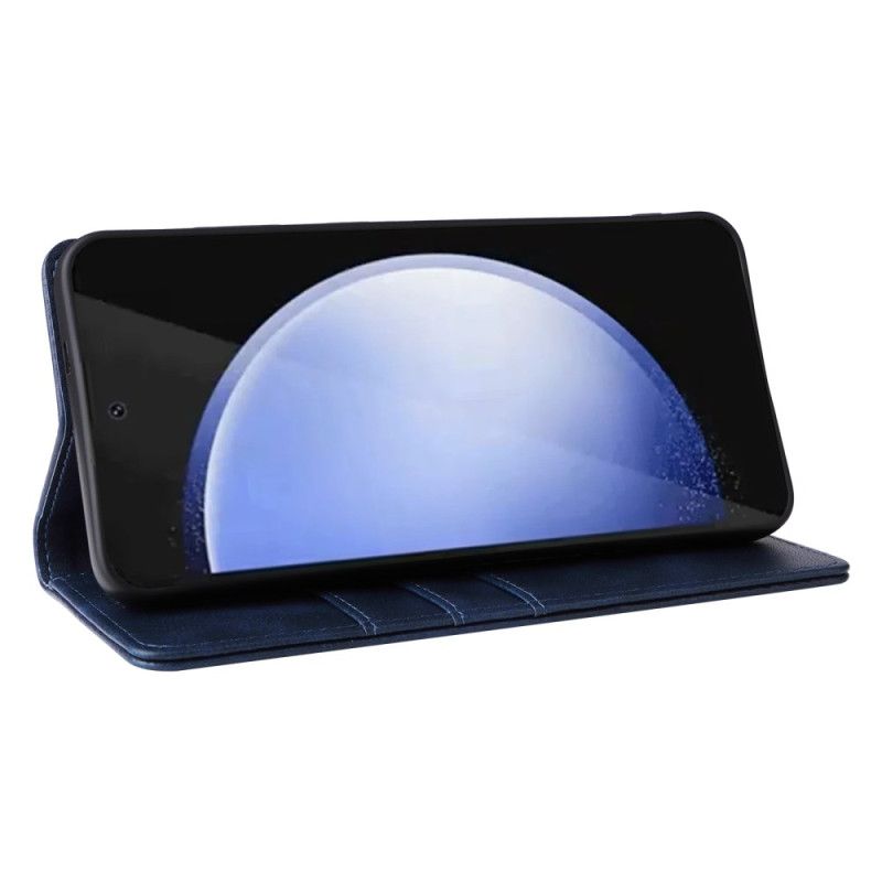 Folio Deksel Samsung Galaxy S25 Fe Læreffekt Beskyttelse Deksel