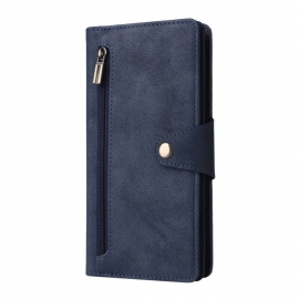 Folio Deksel Samsung Galaxy S25 Fe Lommebok Med Glidelås Beskyttelse Deksel