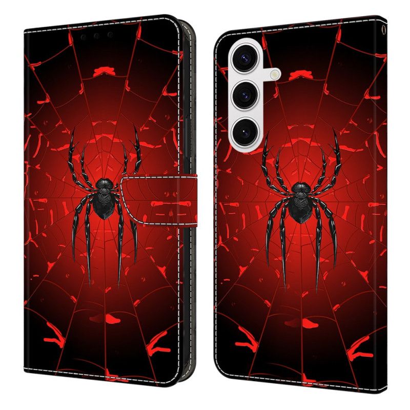 Folio Deksel Samsung Galaxy S25 Fe Svart Edderkopp Beskyttelse Deksel