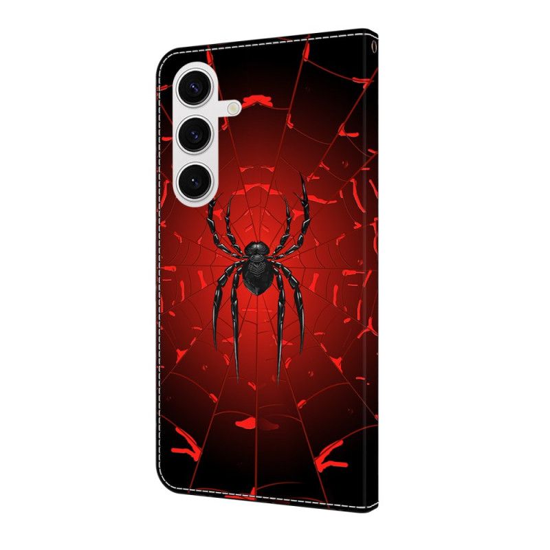 Folio Deksel Samsung Galaxy S25 Fe Svart Edderkopp Beskyttelse Deksel