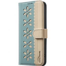 Folio Deksel Til Samsung Galaxy S25 Fe Blomsterprint Binfen-farge