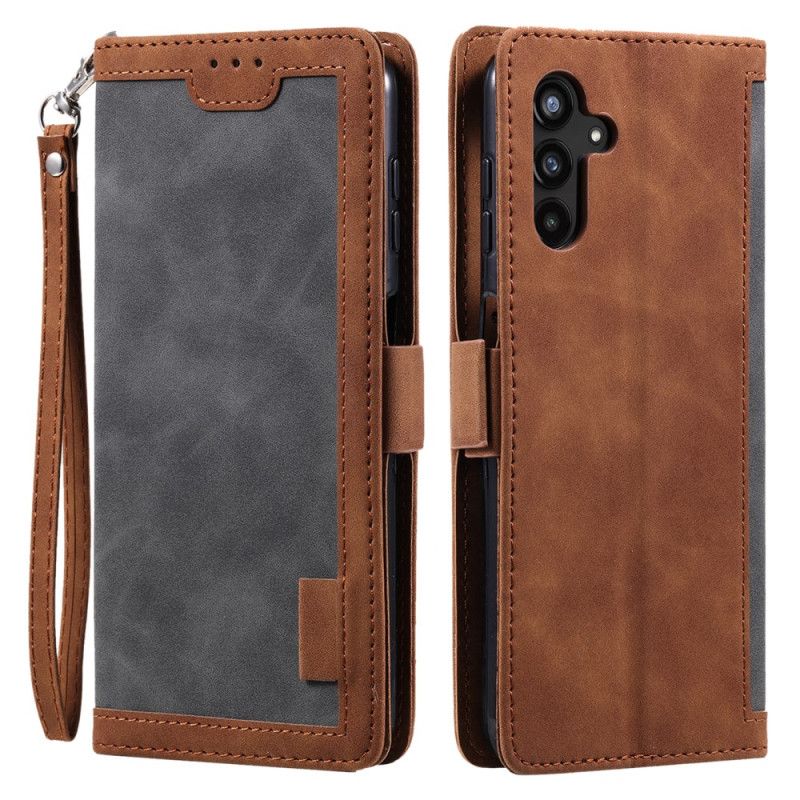 Folio Deksel Til Samsung Galaxy S25 Fe Rfid-lommebok Med Stropp