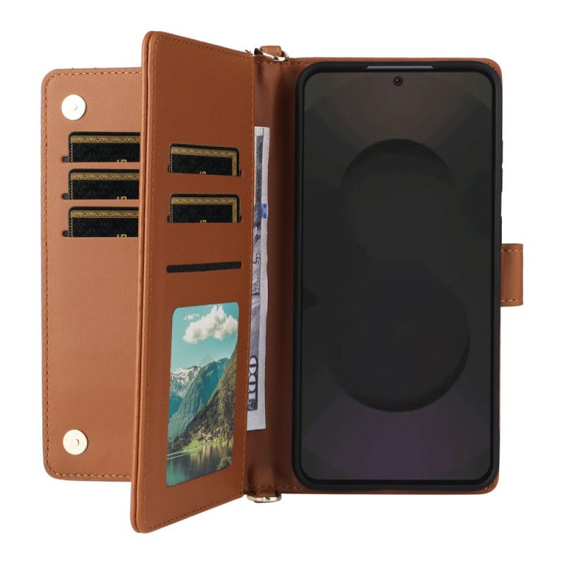 Folio Deksel Til Samsung Galaxy S25 Fe Stropp Og Skulderrem