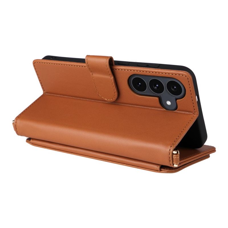 Folio Deksel Til Samsung Galaxy S25 Fe Stropp Og Skulderrem