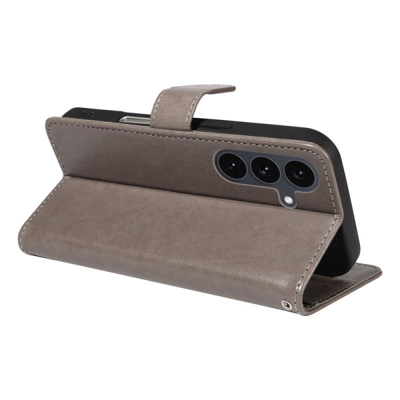 Lærdeksel Folio Deksel Samsung Galaxy S25 Fe Katt Og Bie