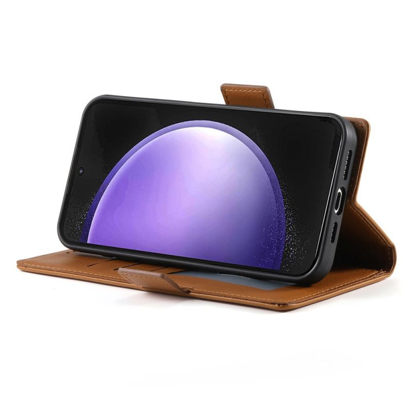 Lærdeksel Folio Deksel Samsung Galaxy S25 Fe Mobildeksel 3 Kortspor