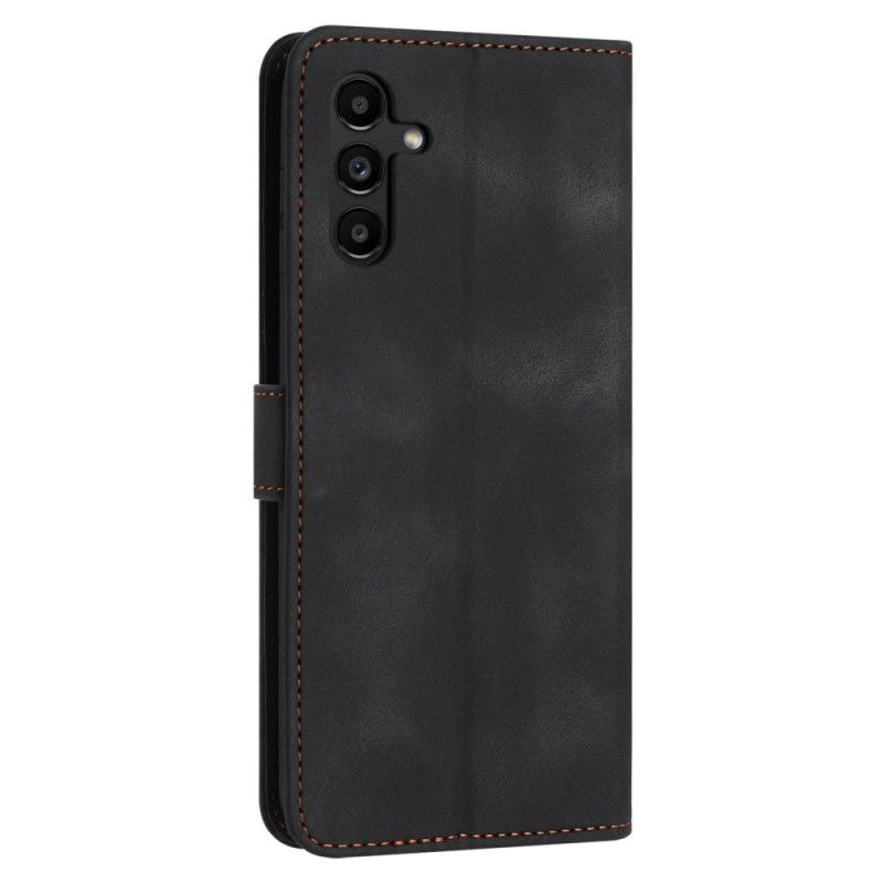 Lærdeksel Folio Deksel Samsung Galaxy S25 Fe Mobildeksel Semsket Skinneffekt