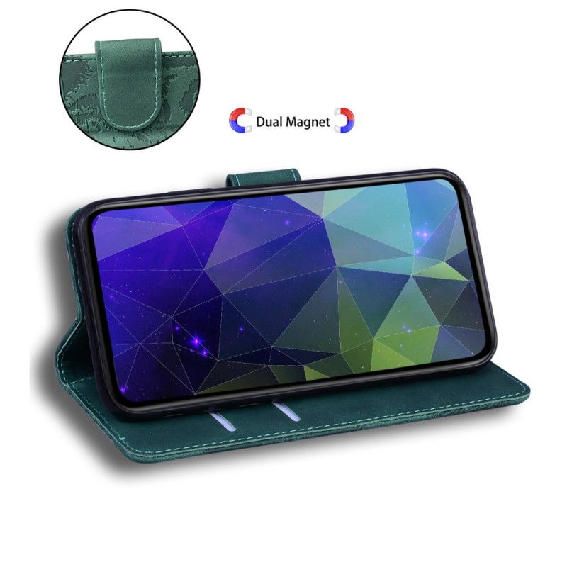 Lærdeksel Folio Deksel Samsung Galaxy S25 Fe Mobildeksel Tigertrykk