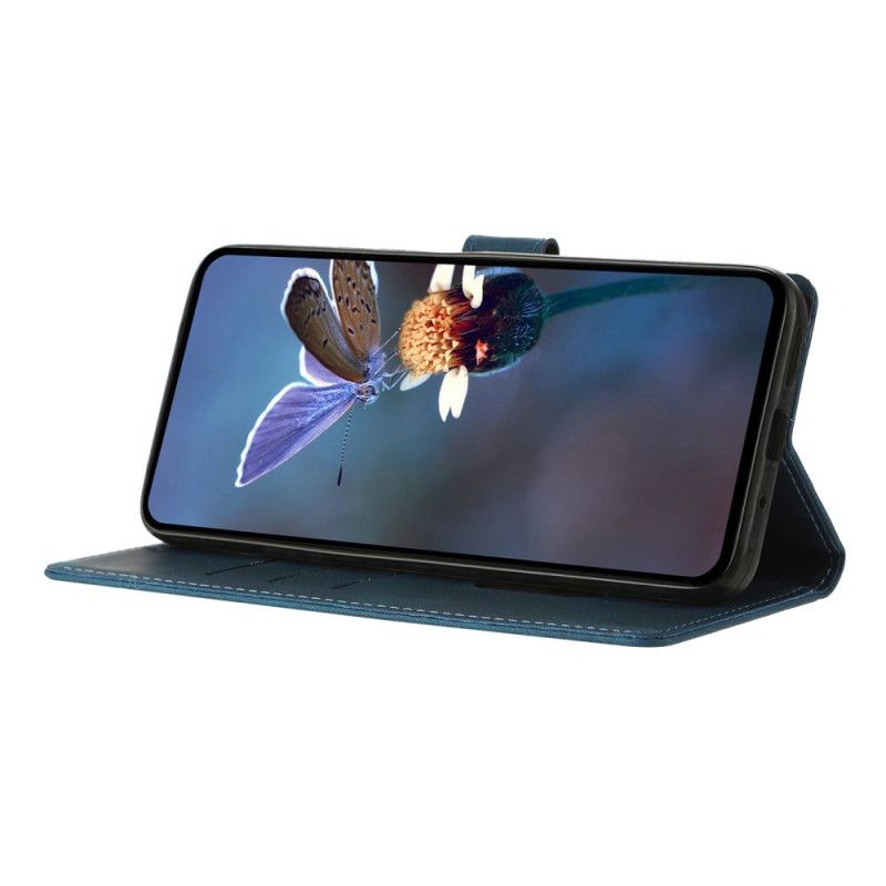 Lærdeksel Folio Deksel Samsung Galaxy S25 Fe Mobildeksel Trekantet Mønster