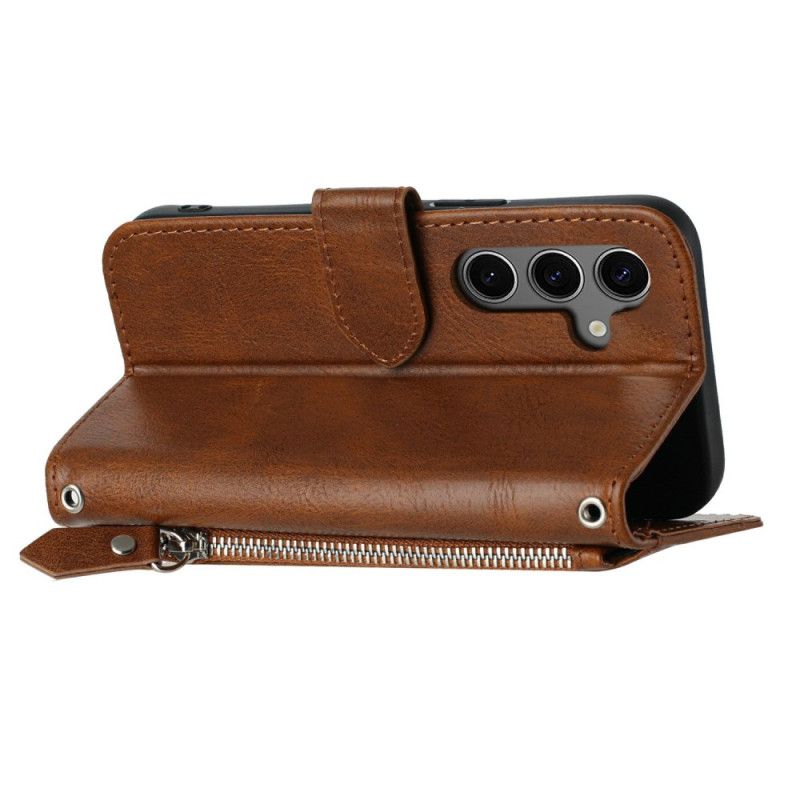 Lærdeksel Folio Deksel Samsung Galaxy S25 Fe Vintage Lommebok