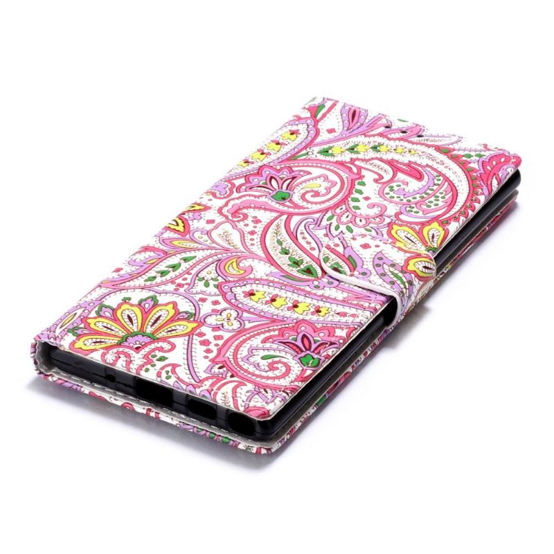 Lærdeksel Til Samsung Galaxy Note 10 Paisleyblomst