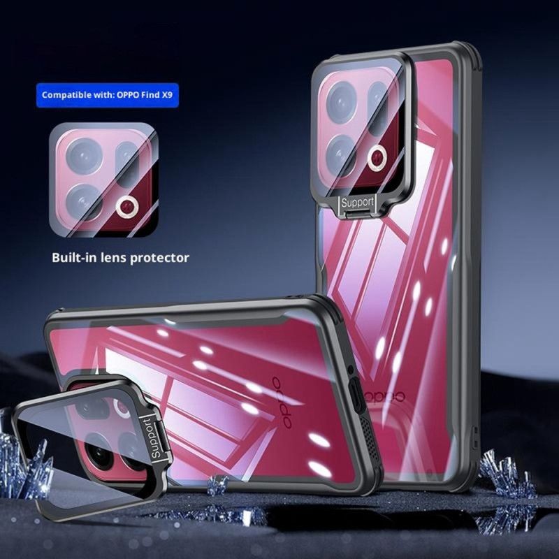 Deksel Oppo Find X9 5g Klar Med Innebygd Stativ Og Kamerabeskyttelse